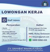 Lowongan Admin Slot 2022 Jakarta Terbaru